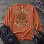 Pumpkin Purls And Cozy Curses Long Sleeve T-Shirt