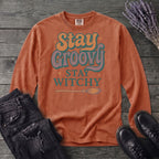 Stay Groovy Stay Witchy Long Sleeve T-Shirt