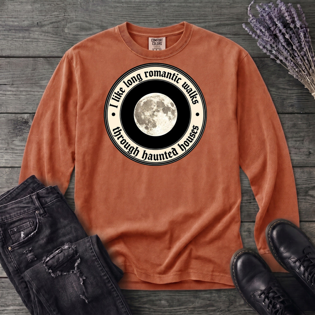 Long Romatic Walks Haunted House Long Sleeve T-Shirt