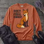 Foxy Feral Feminist Long Sleeve T-Shirt