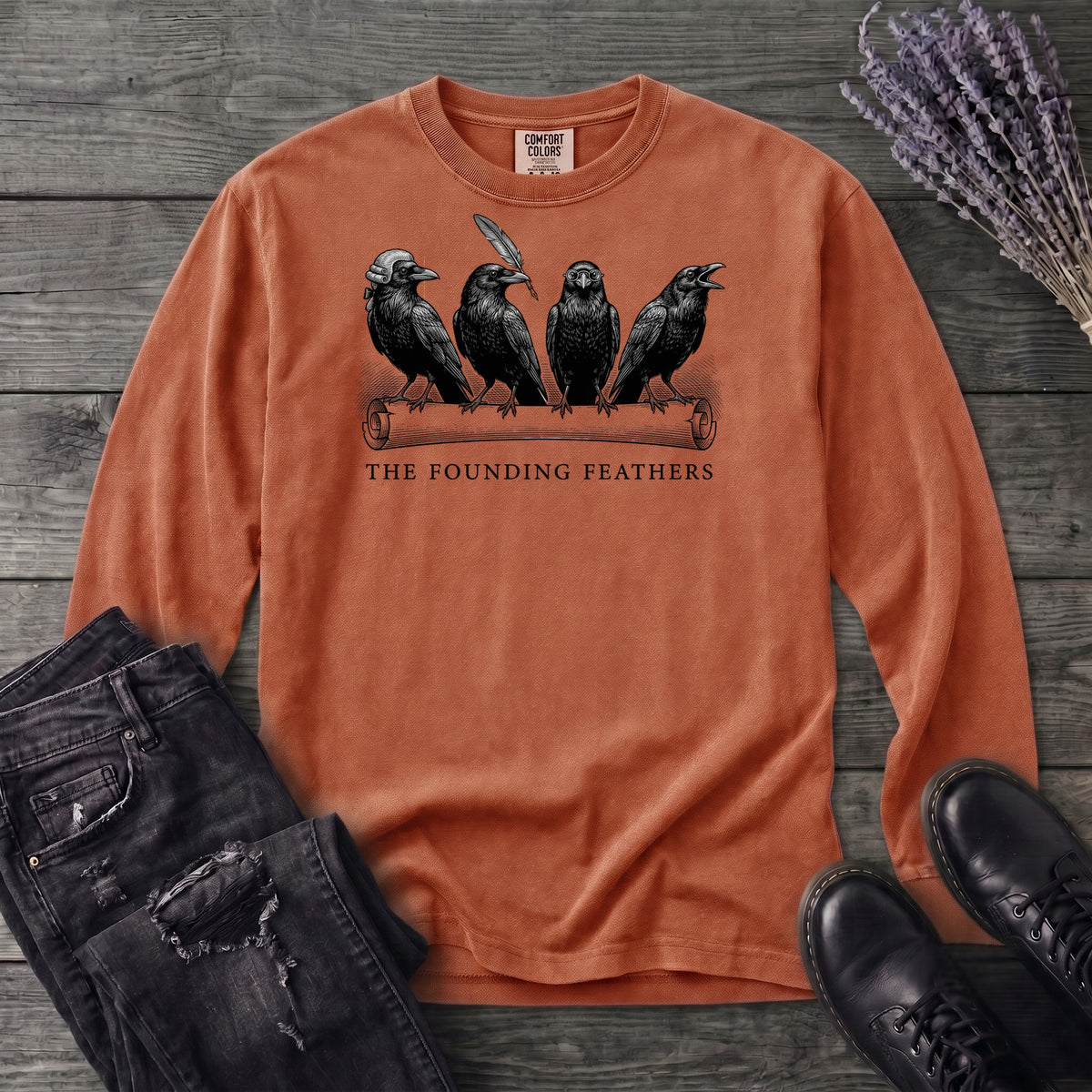 The Founding Feathers Long Sleeve T-Shirt
