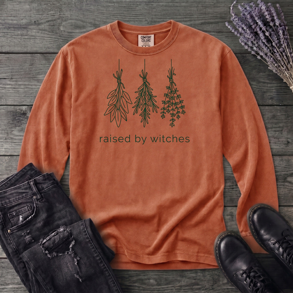 raised by witches minimal Long Sleeve T-Shirt