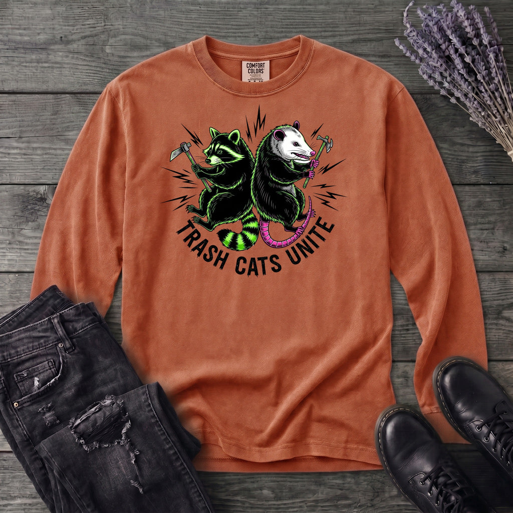 Trash Cats Unite Long Sleeve T-Shirt