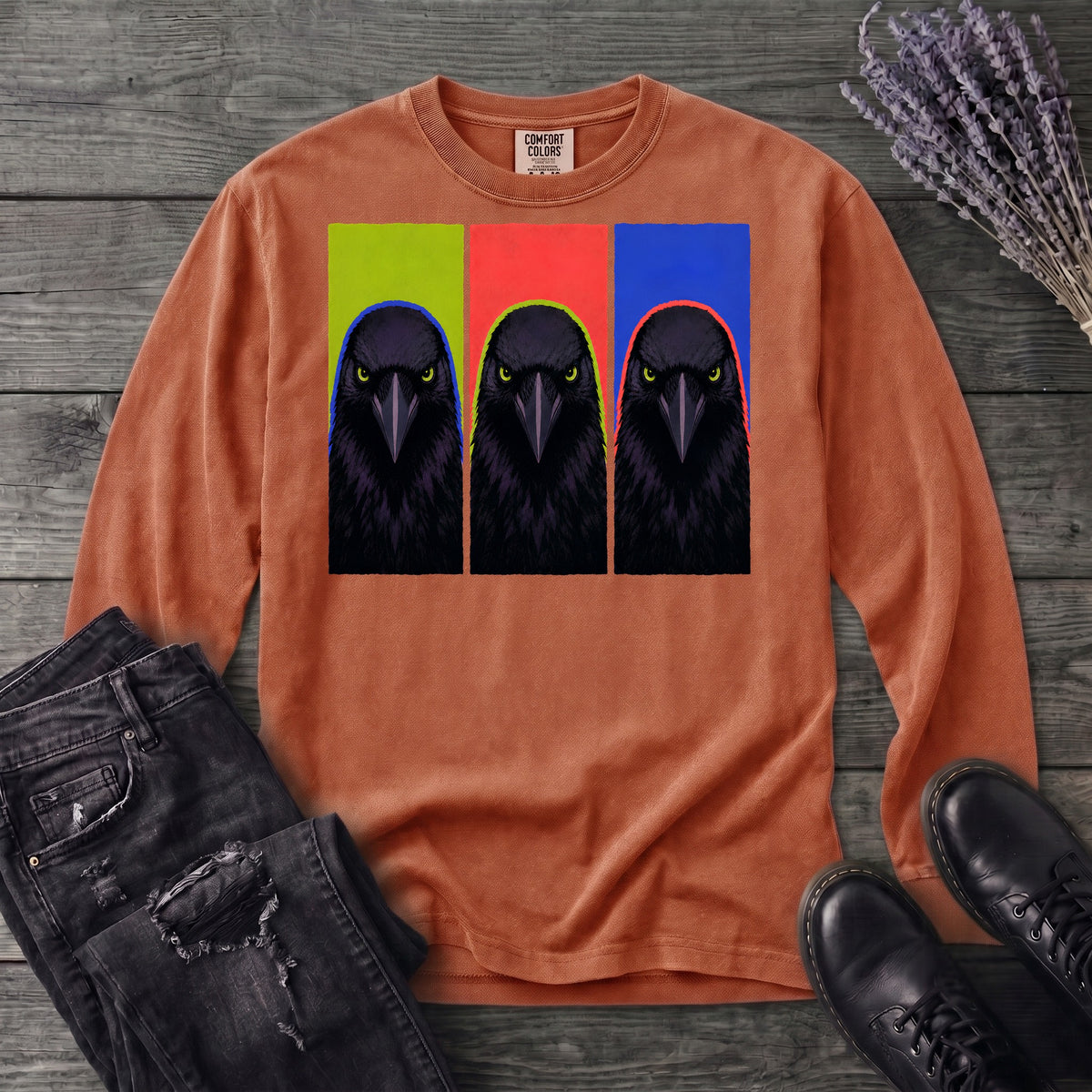 Crow Lineup Long Sleeve T-Shirt