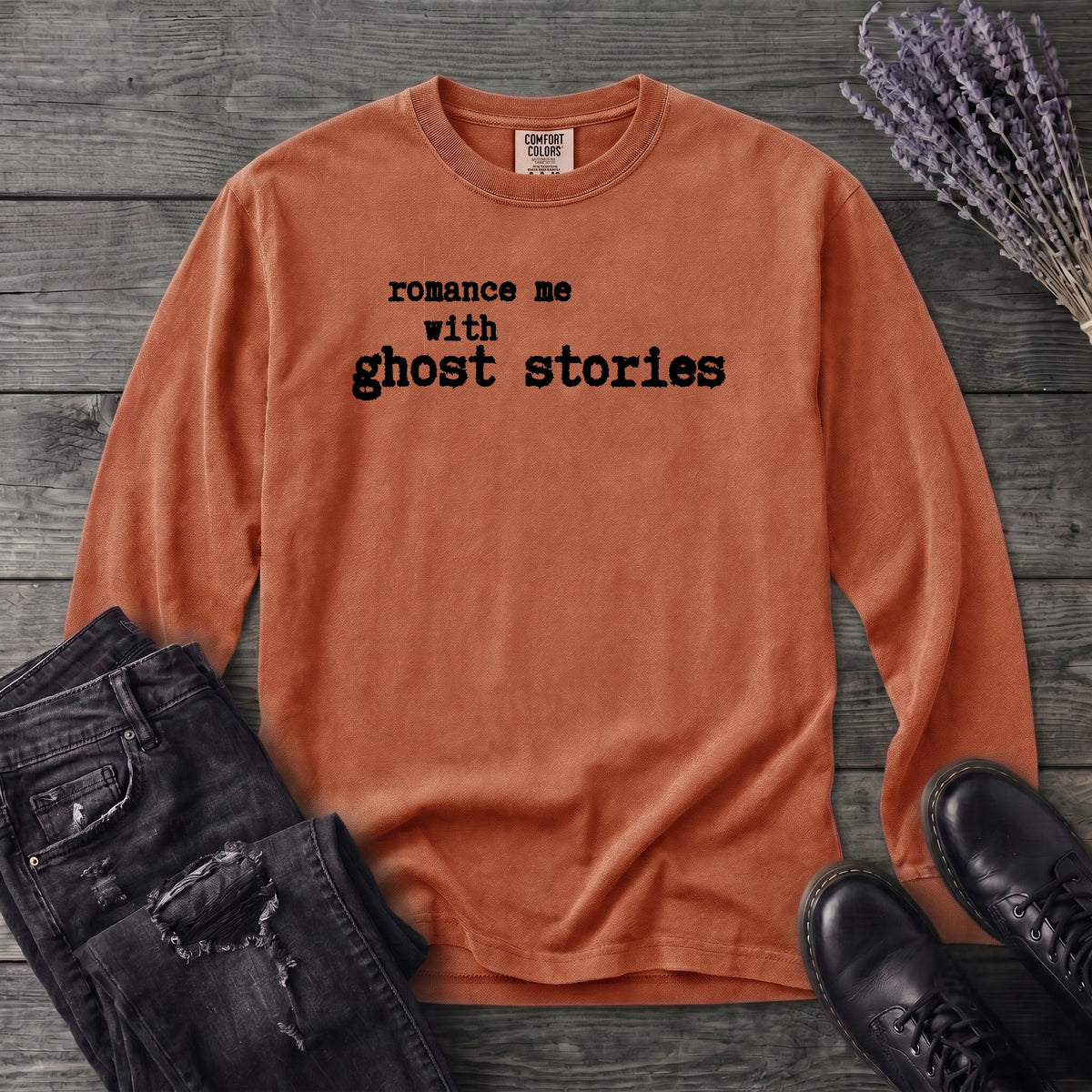 Romance Me With Ghost Stories Long Sleeve T-Shirt