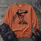 Cowboy Hat Skeleton Long Sleeve T-Shirt