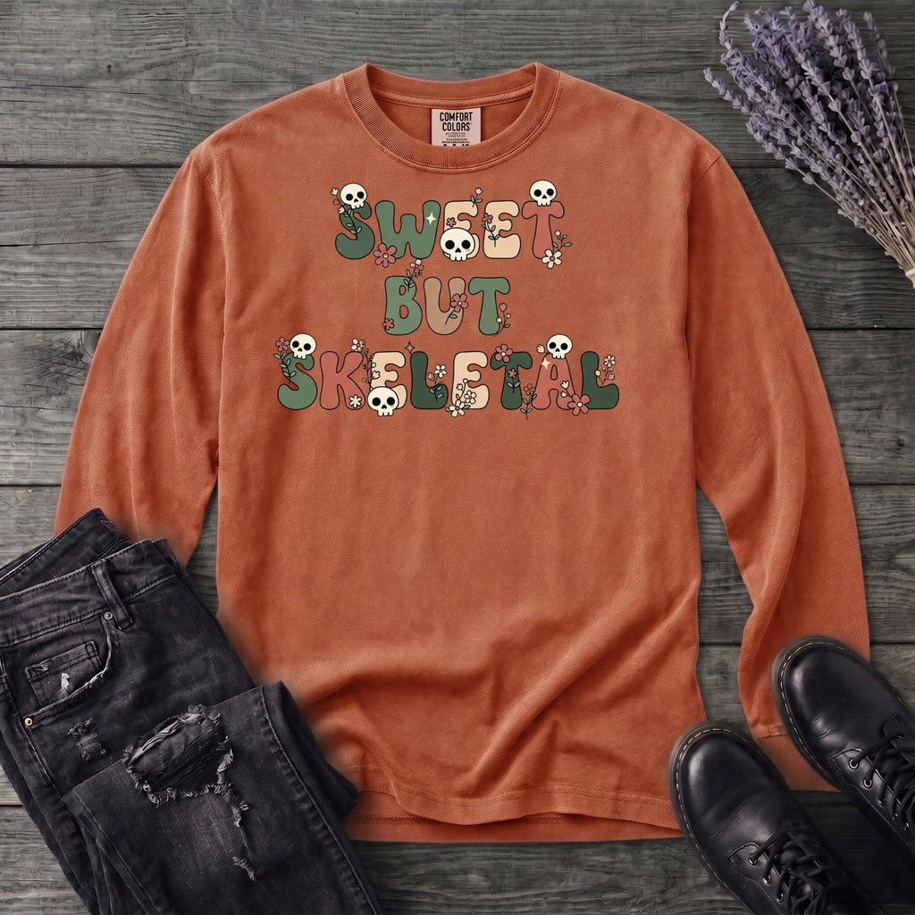 Sweet But Skeletal Long Sleeve T-Shirt