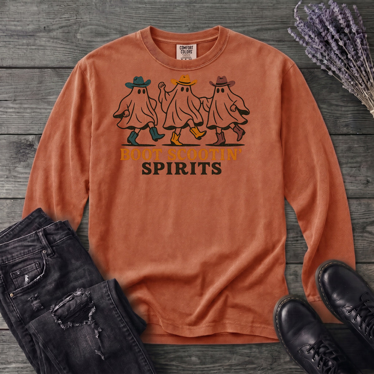 Boot Scootin Spirits Long Sleeve T-Shirt