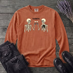 Thankful Toasting Skeletons Long Sleeve T-Shirt