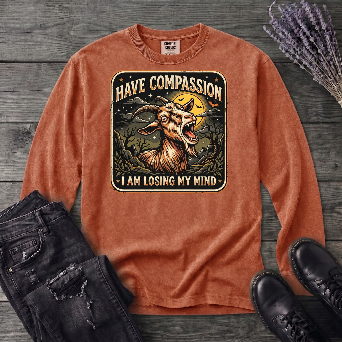Compassion Goat Long Sleeve T-Shirt