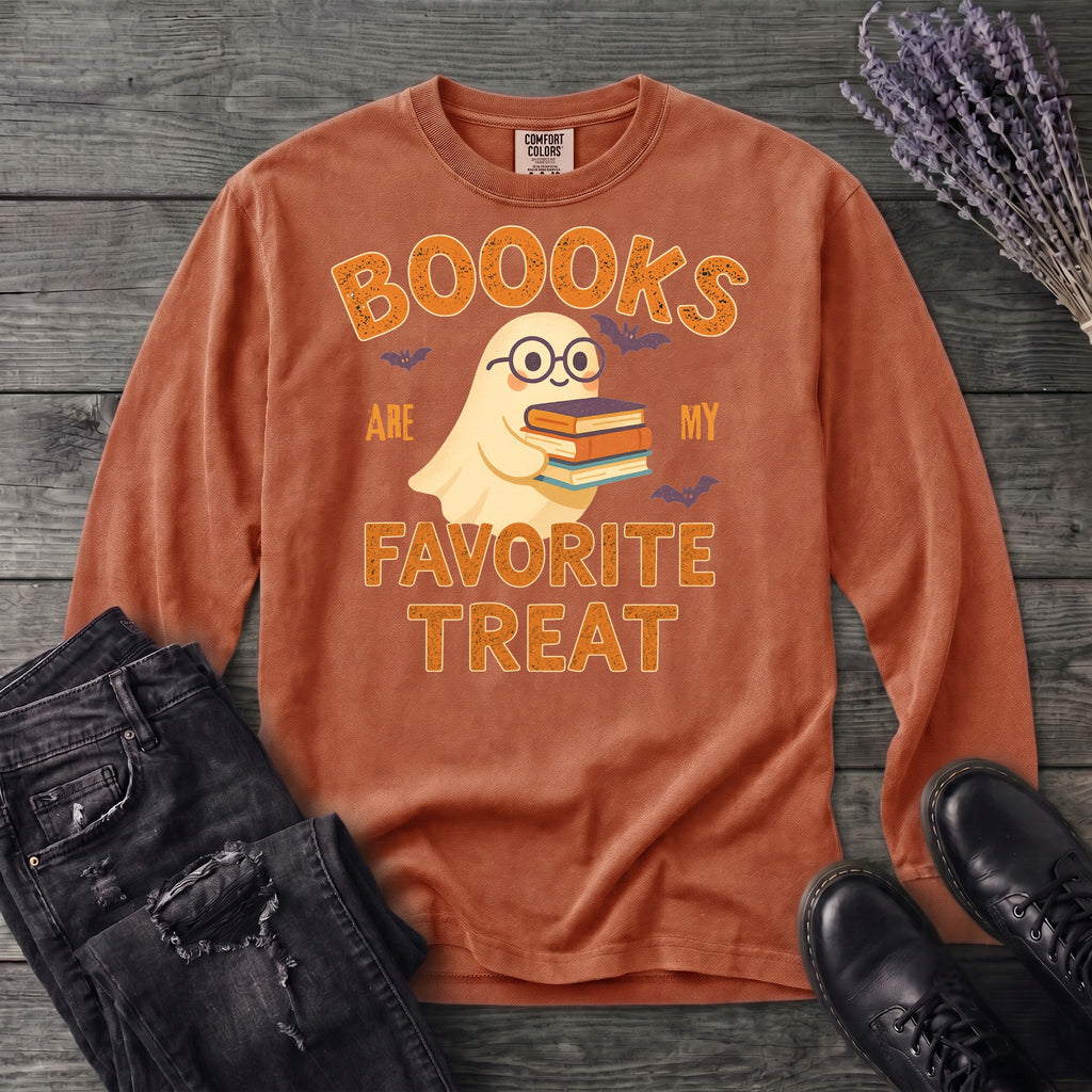 Books Are My Favorite Treats Long Sleeve T-Shirt