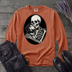 Skeleton Dachshund Hug Long Sleeve T-Shirt
