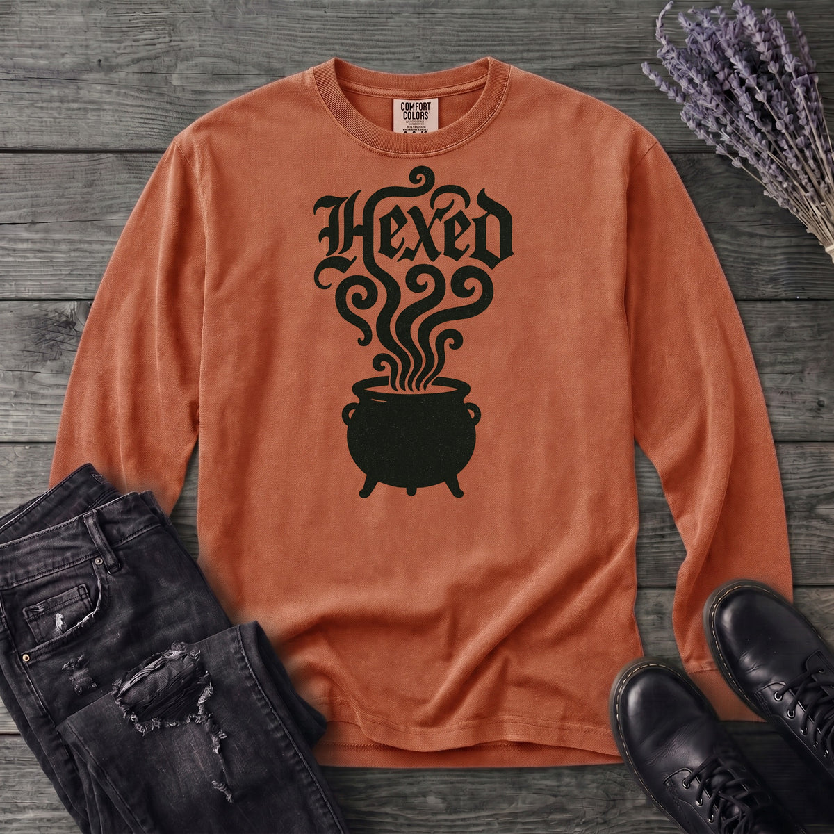 Hexed Cauldron Long Sleeve T-Shirt