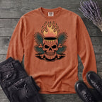 Tiki Skull Drink Long Sleeve T-Shirt
