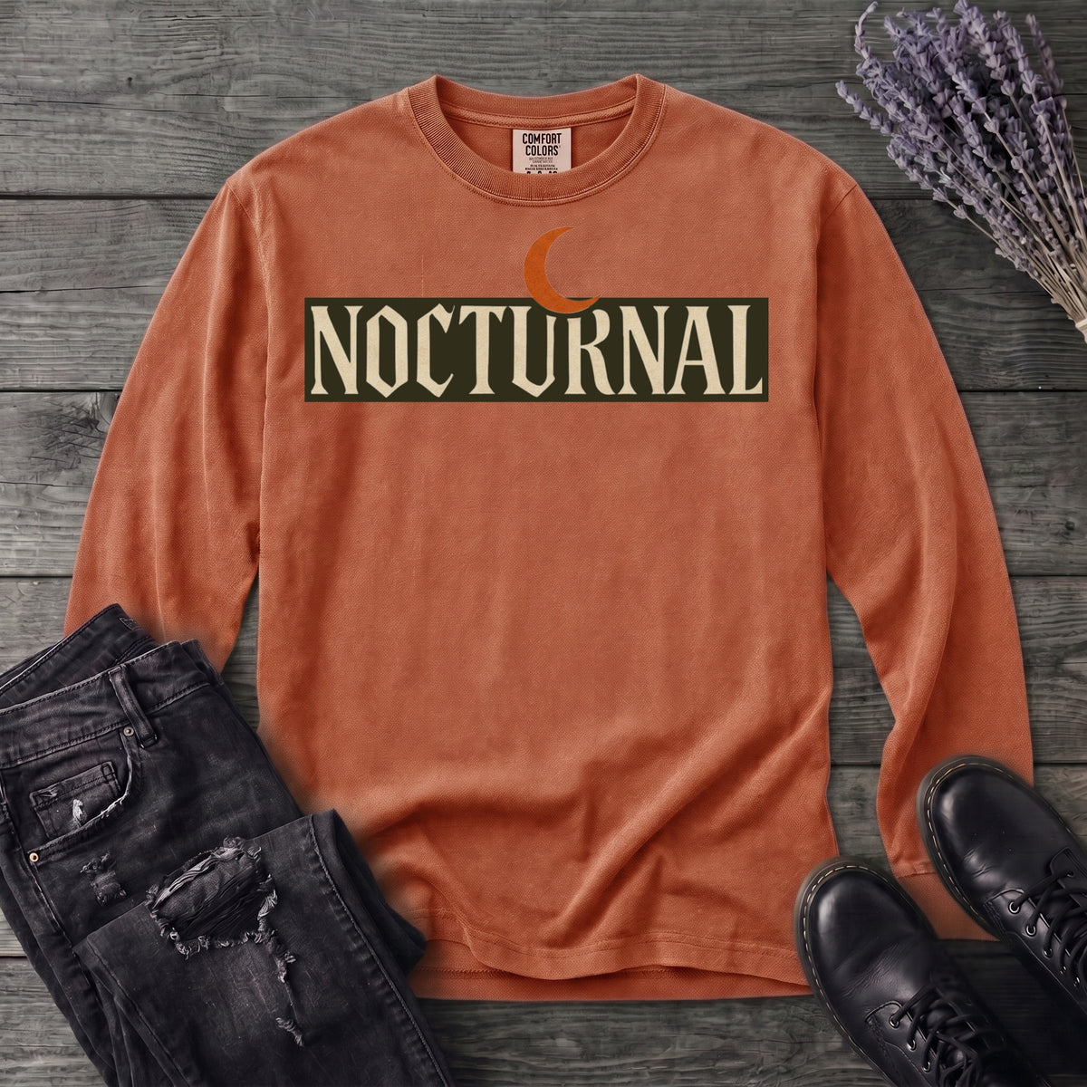 Nocturnal Moon Long Sleeve T-Shirt