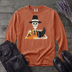 Pilgrim Skeleton Cornucopia Long Sleeve T-Shirt