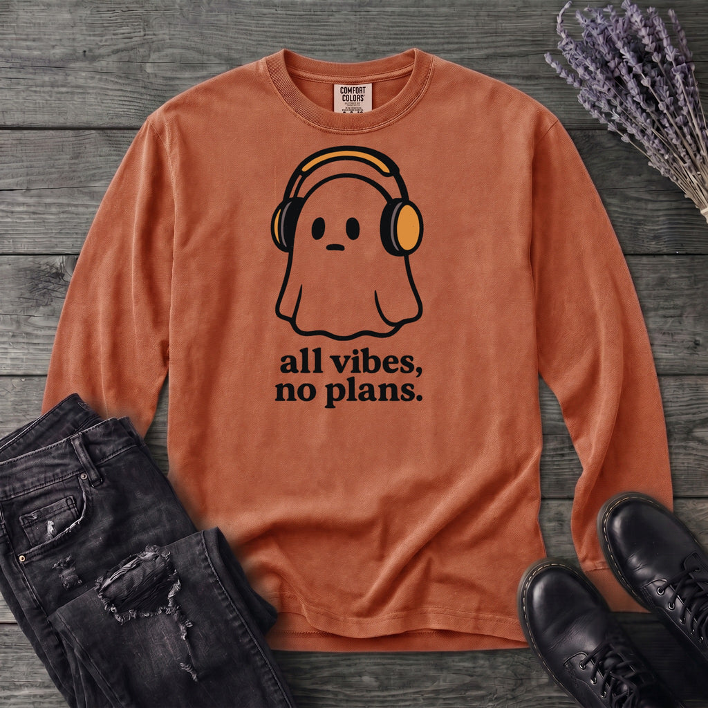 all vibes no plans Long Sleeve T-Shirt