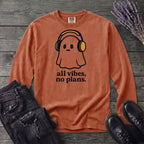 all vibes no plans Long Sleeve T-Shirt