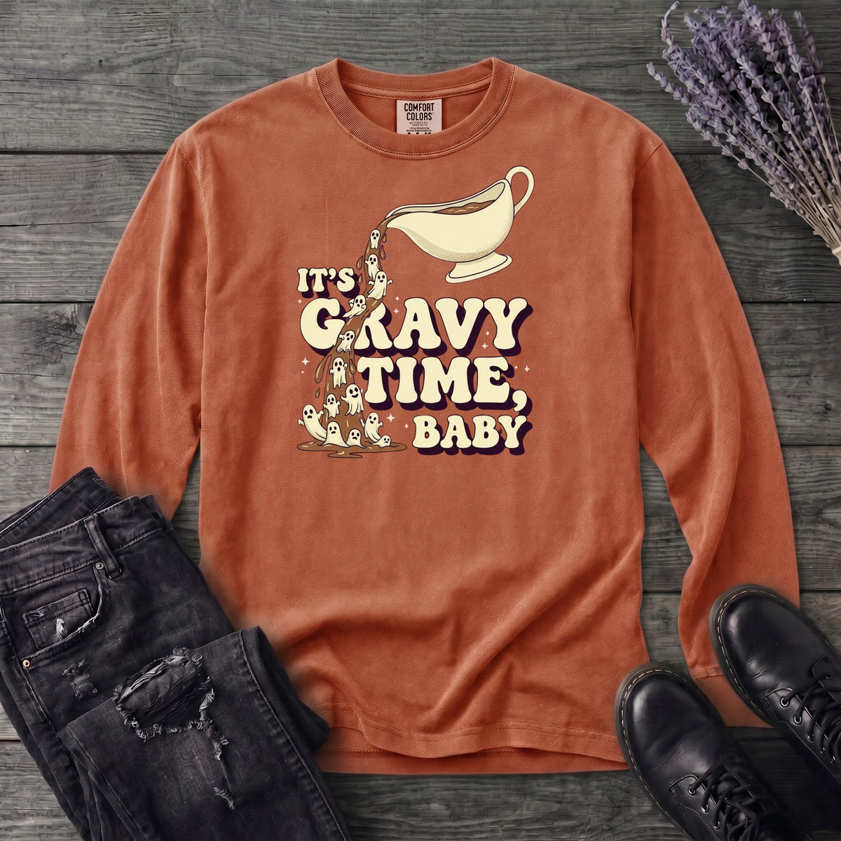 Its Gravy Time Baby Long Sleeve T-Shirt