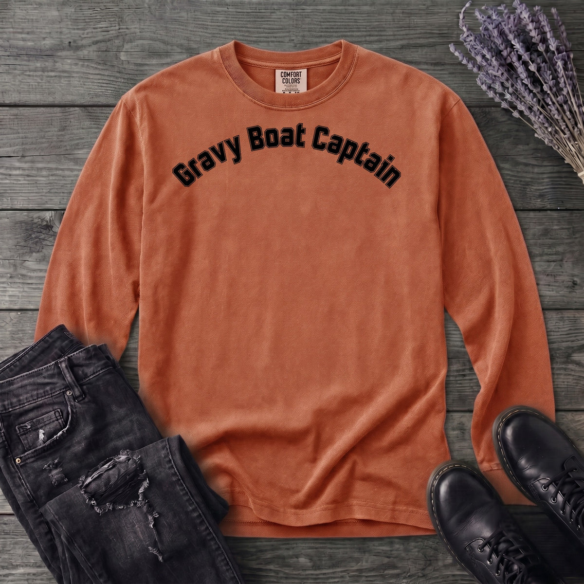 Gravy Boat Captain Long Sleeve T-Shirt
