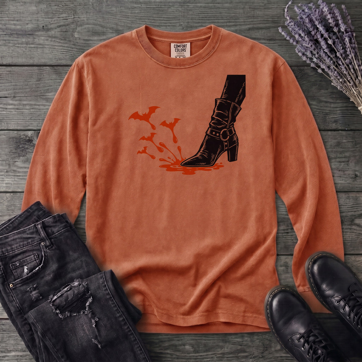 Crimson Stomp Long Sleeve T-Shirt