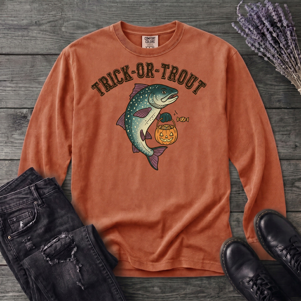 Trick Or Trout Long Sleeve T-Shirt