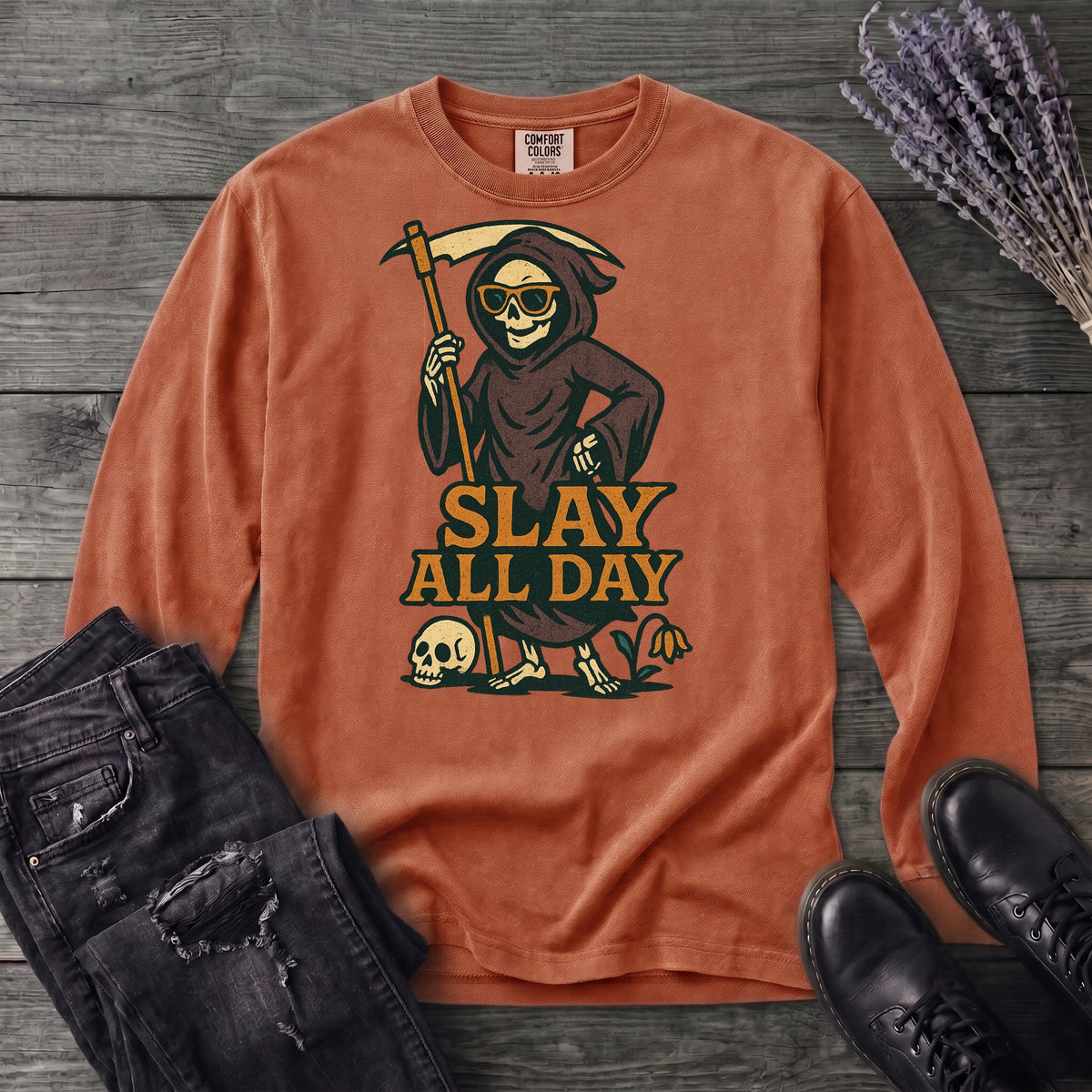 Slay All Day Long Sleeve T-Shirt