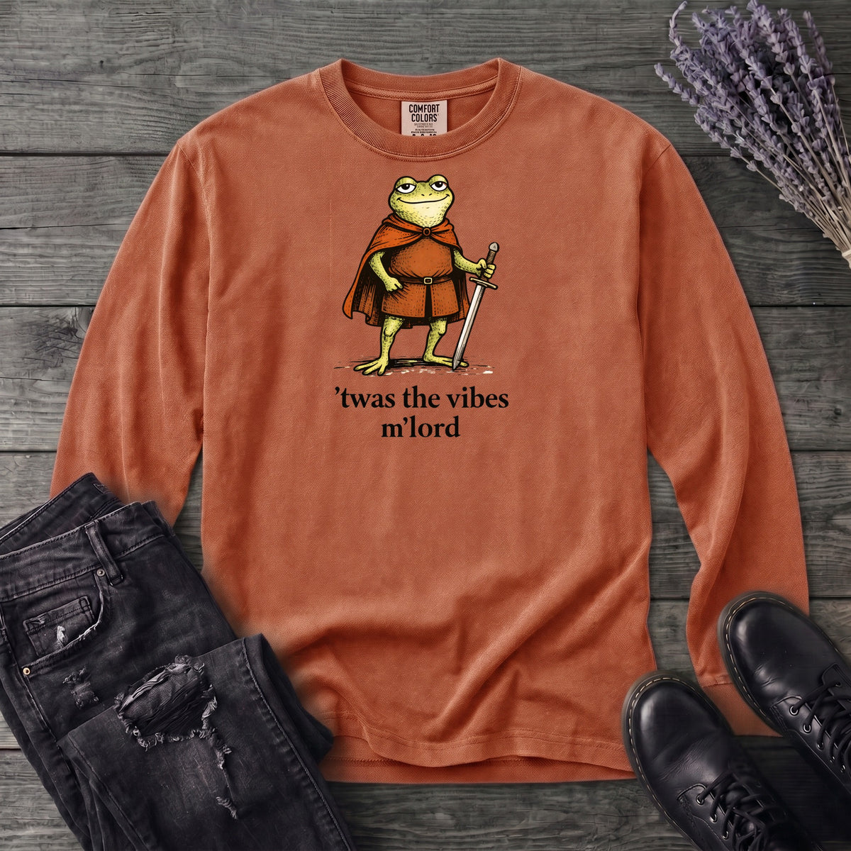 Twas The Vibes Long Sleeve T-Shirt