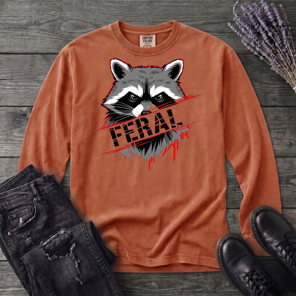 Feral Stencil Long Sleeve T-Shirt