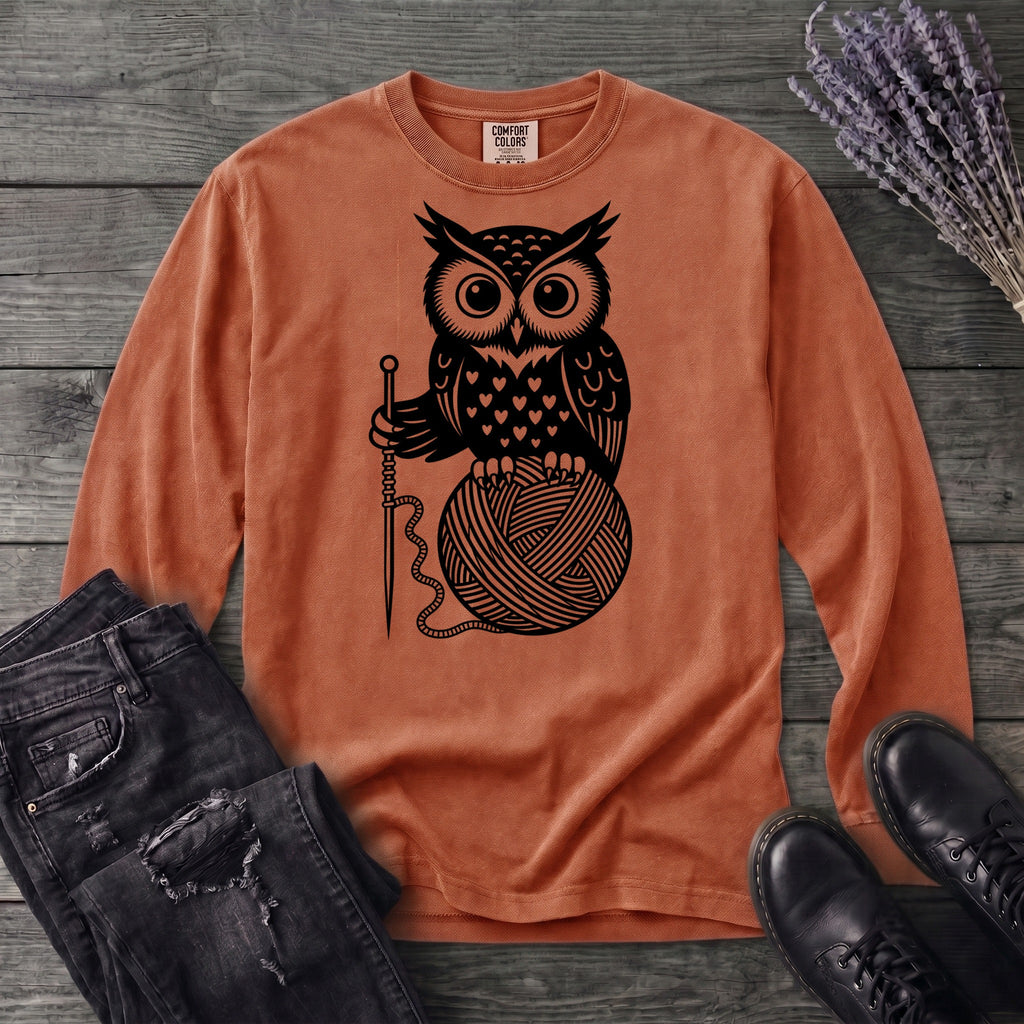 Owl And Yarn Long Sleeve T-Shirt