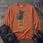 Stacked Cat and Pumpkins Long Sleeve T-Shirt