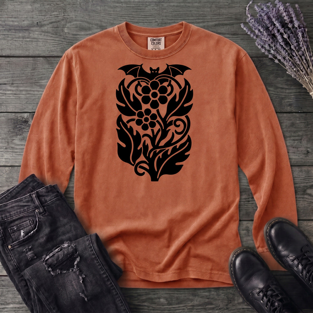 bat night garden Long Sleeve T-Shirt