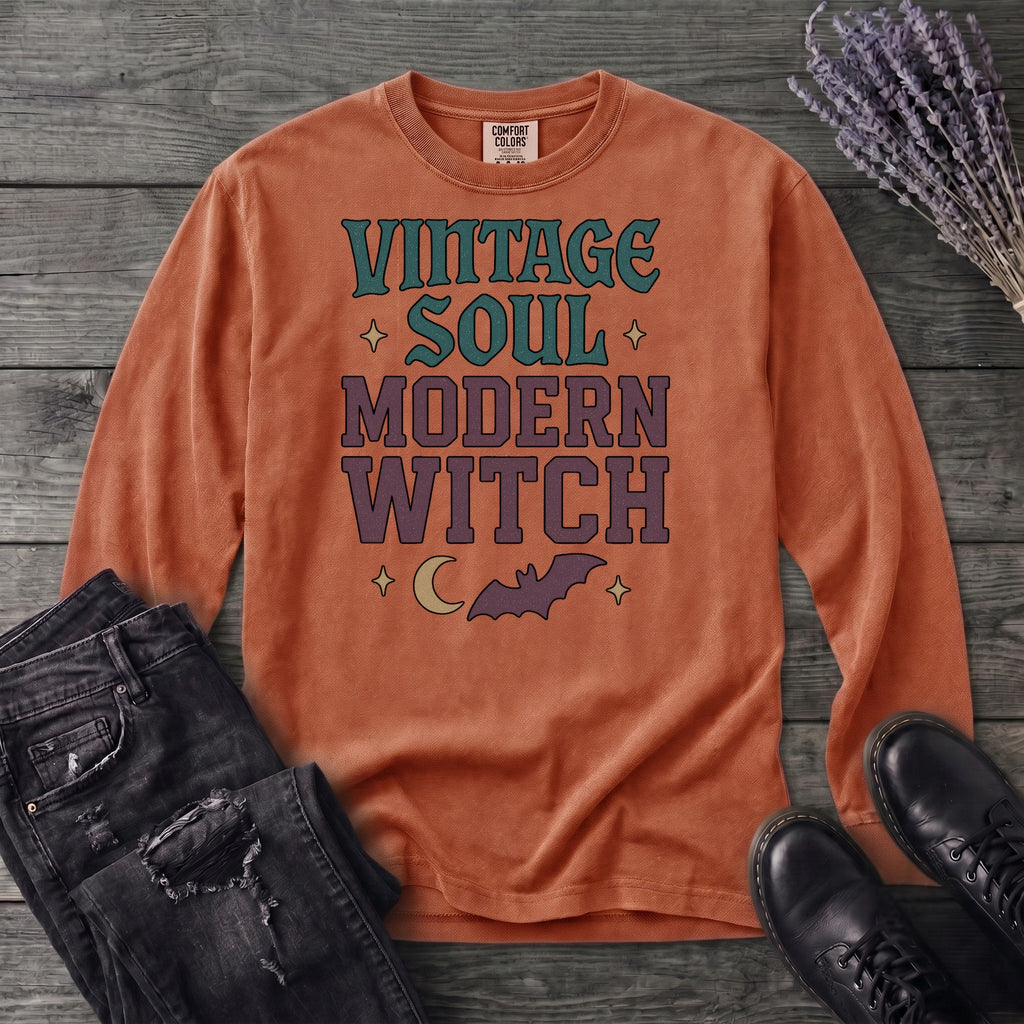 Vintage Soul Modern Witch Long Sleeve T-Shirt