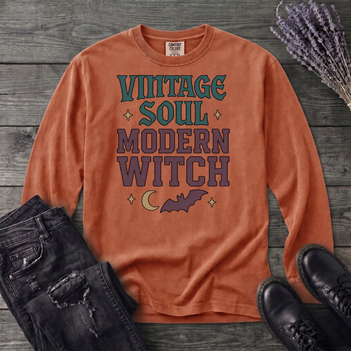 Vintage Soul Modern Witch Long Sleeve T-Shirt