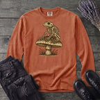 Frog Skeleton Mushroom Long Sleeve T-Shirt
