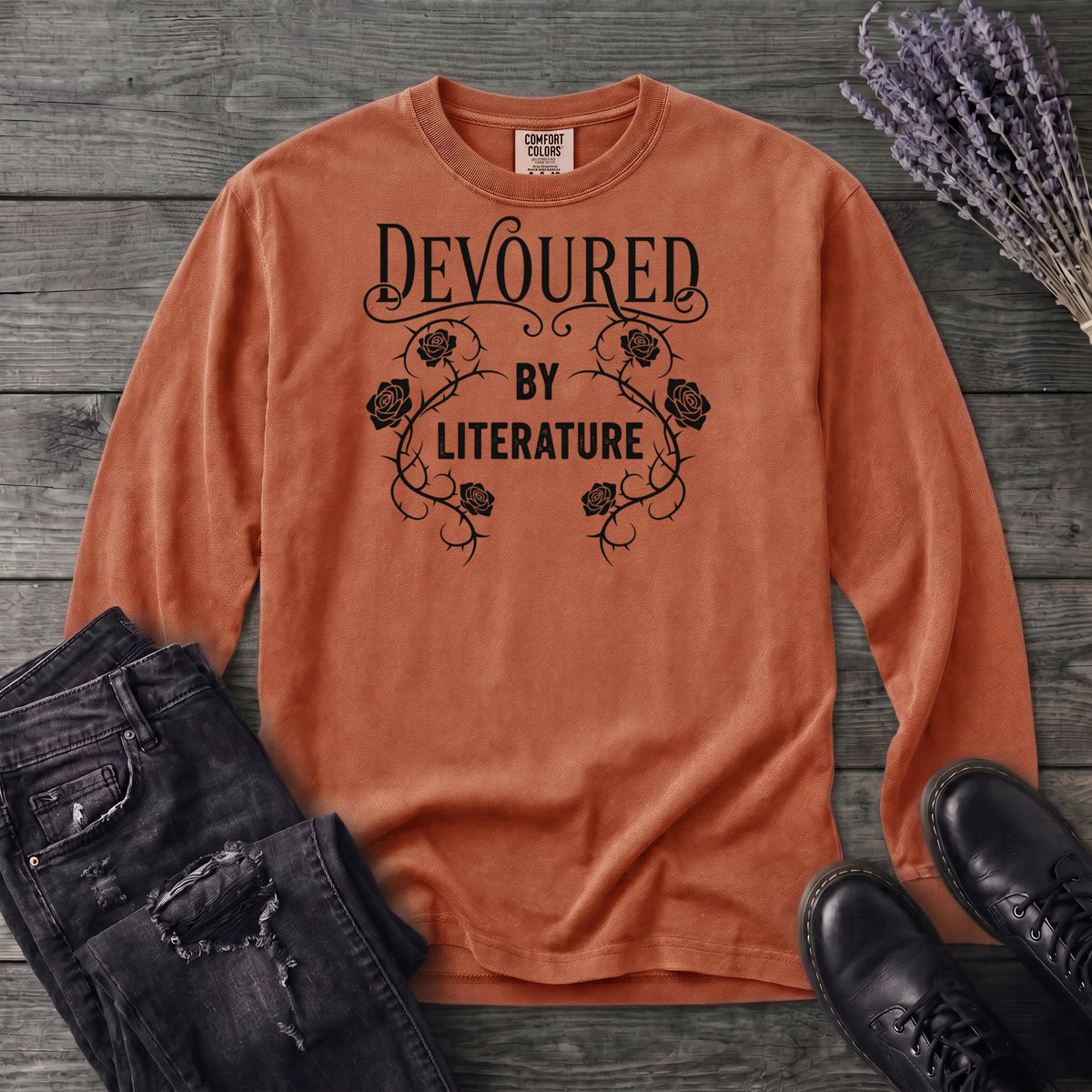 Devoured By Literature Long Sleeve T-Shirt