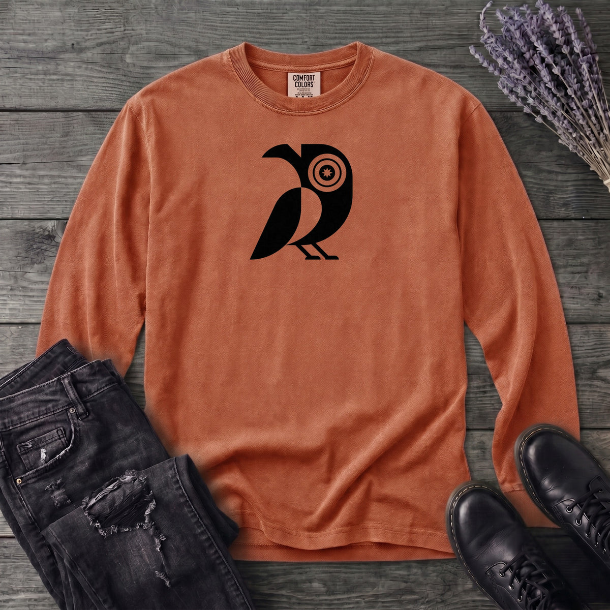 The All-Seeing Crow Long Sleeve T-Shirt