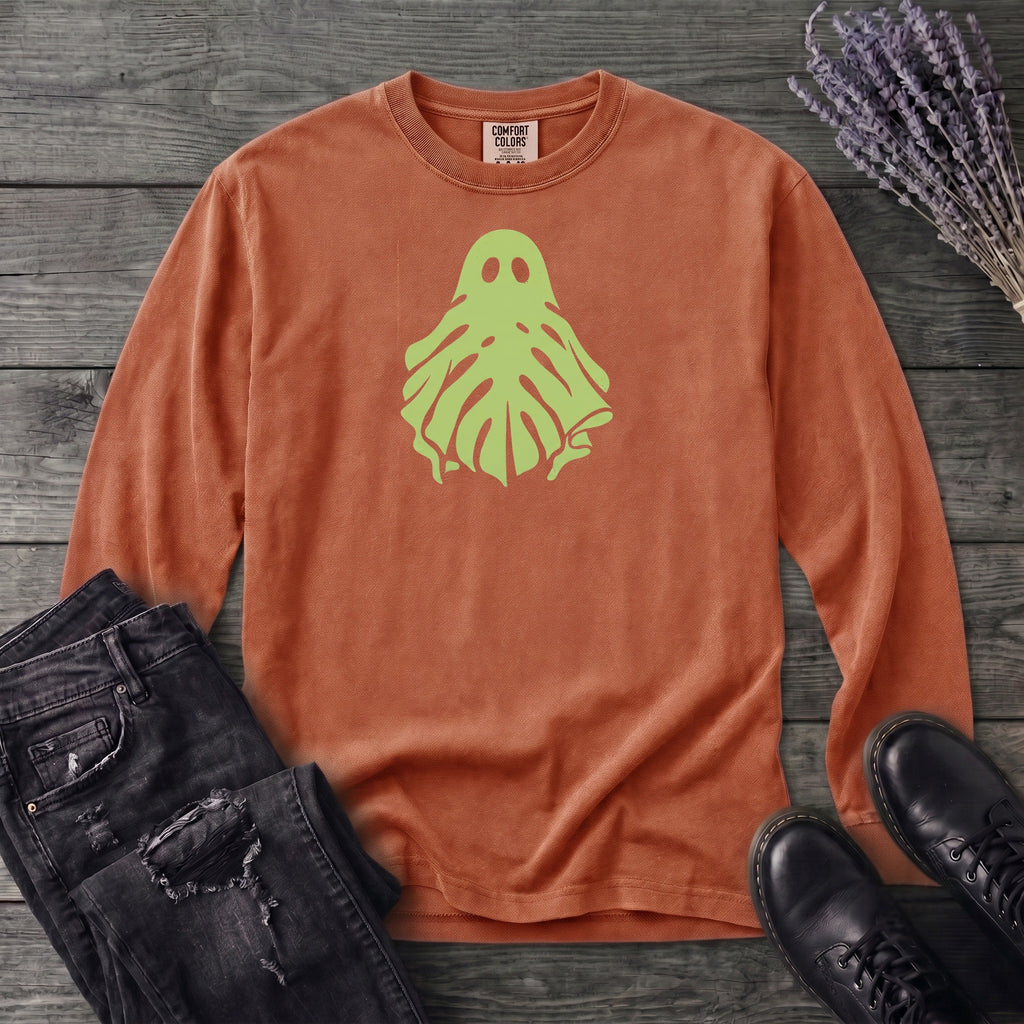 Monstera Ghost Long Sleeve T-Shirt