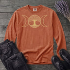 Tree Of Life Moon Goddess Long Sleeve T-Shirt
