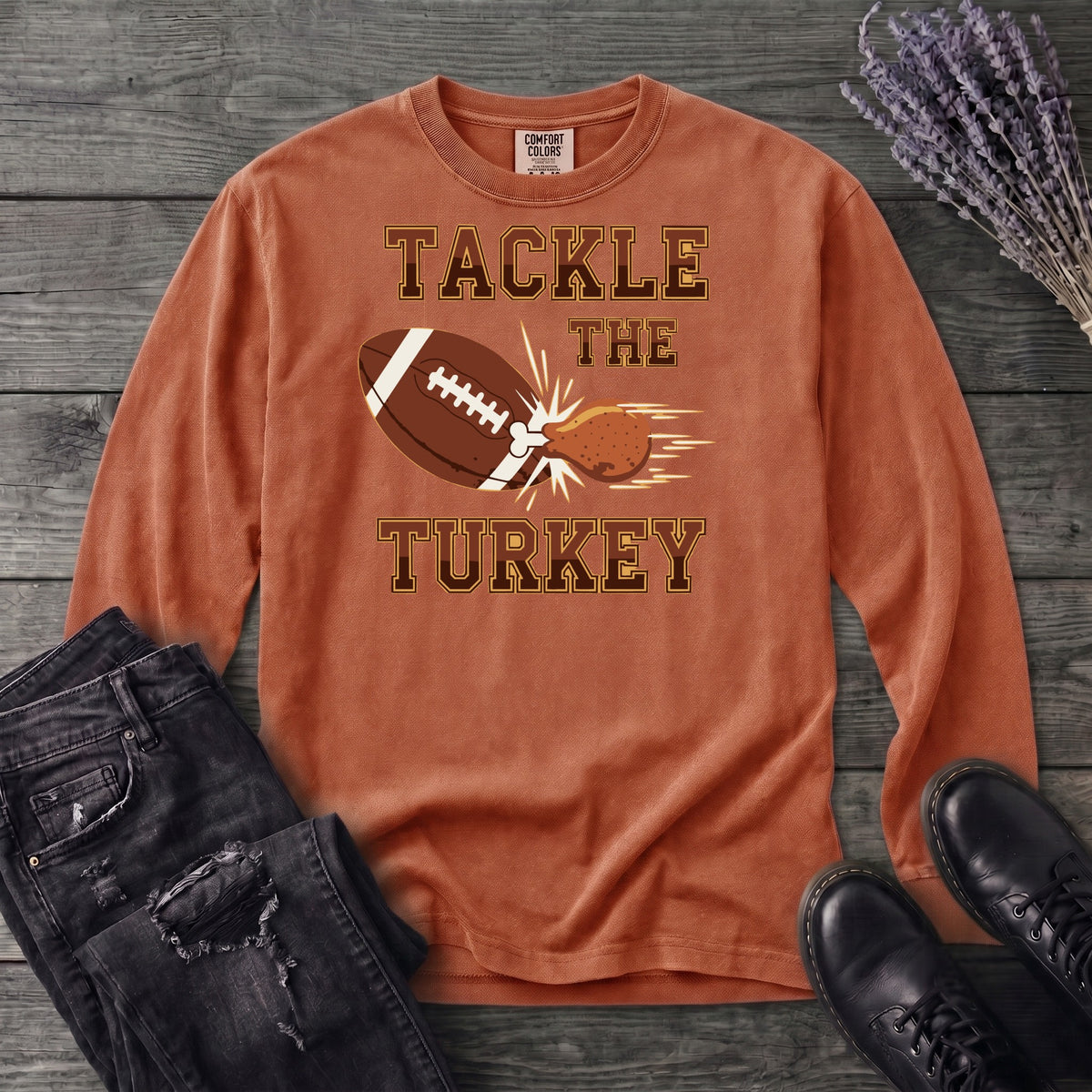 Tackle The Turkey Long Sleeve T-Shirt