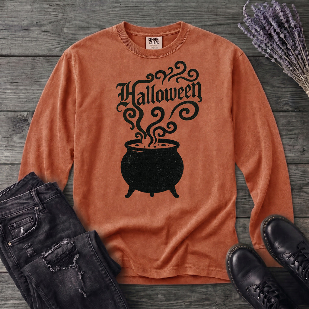 Halloween Cauldron Long Sleeve T-Shirt