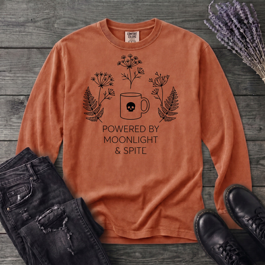 powered by moonlight & spite Long Sleeve T-Shirt