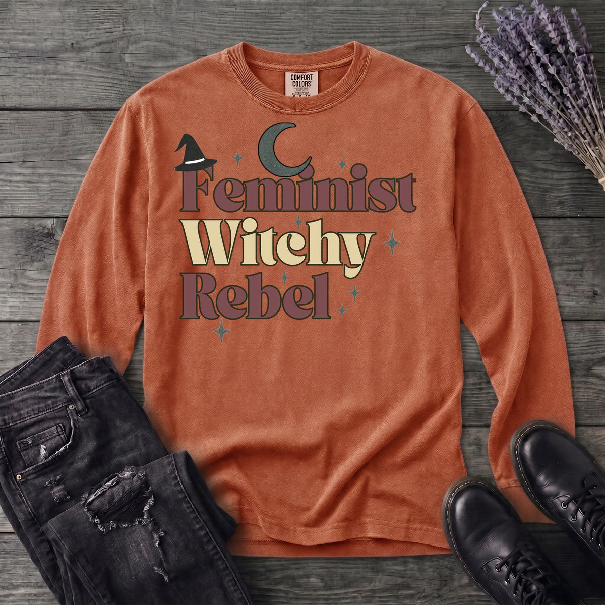 Feminist Witchy Rebel Long Sleeve T-Shirt
