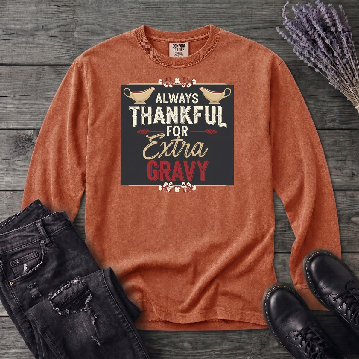 Thankful Gravy Long Sleeve T-Shirt