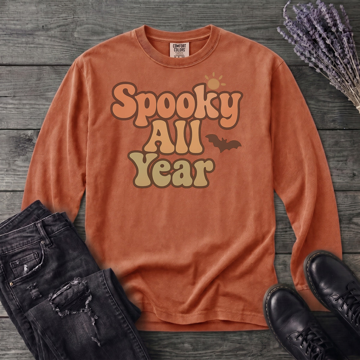 Spooky All Year Long Sleeve T-Shirt