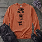 Keep Calm And Cast On Long Sleeve T-Shirt