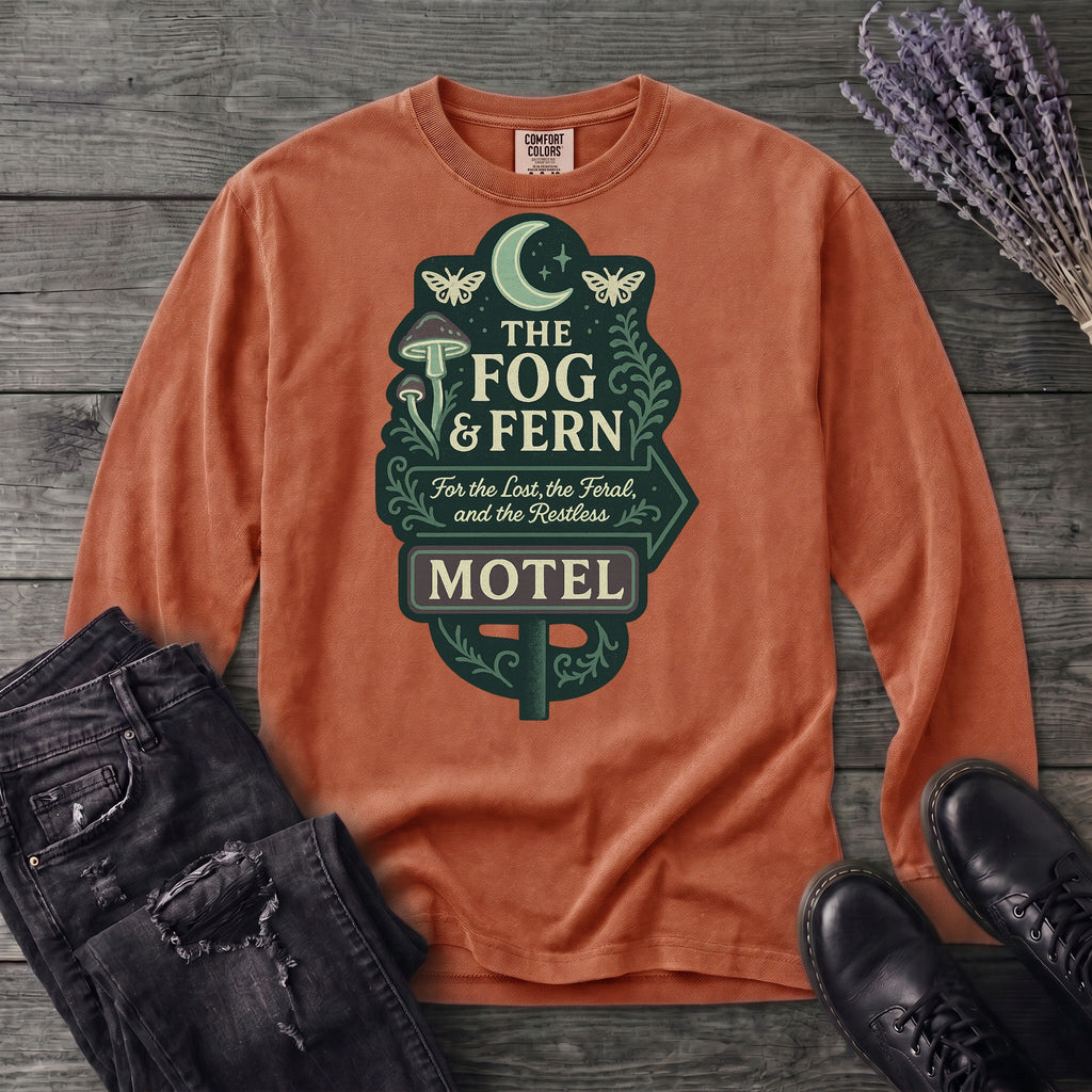 The Fog And Fern Motel Long Sleeve T-Shirt