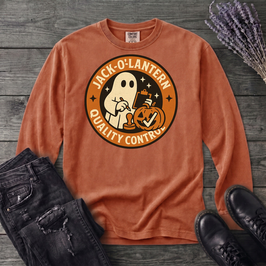 Jack O Lantern Quality Control Long Sleeve T-Shirt