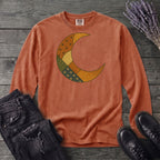 Patchwork Crescent Moon Long Sleeve T-Shirt