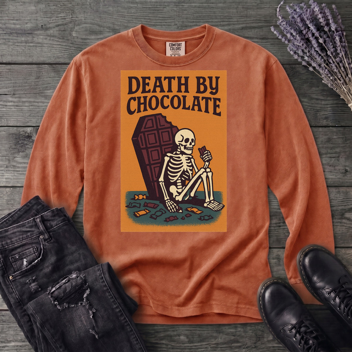 Death By Chocolate Long Sleeve T-Shirt